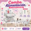 Combo De Alimentación 4 En 1 Silla Comedor Y Escritorio Para Bebé