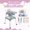 Combo De Alimentación 4 En 1 Silla Comedor Y Escritorio Para Bebé