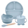 Set De Vajilla De Silicona Antideslizante Para Bebés 6 En 1