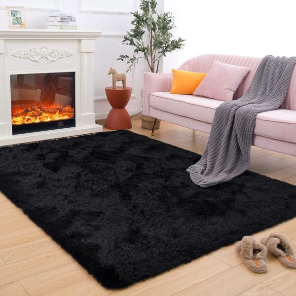 Tapete De Peluche Largo Ultra Suave Para Sala Y Habitación