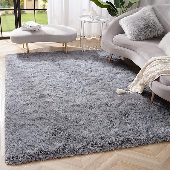 Tapete De Peluche Largo Ultra Suave Para Sala Y Habitación