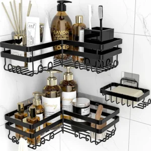 Organizador De Ducha Esquinero Adhesivo X3 Piezas