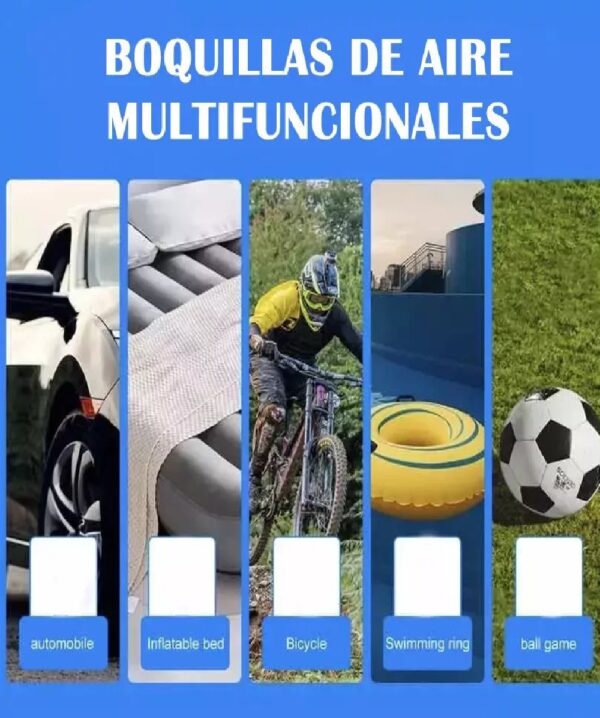 Mini Compresor Inalámbrico Portátil 150 PSI – Bomba de Aire Inteligente