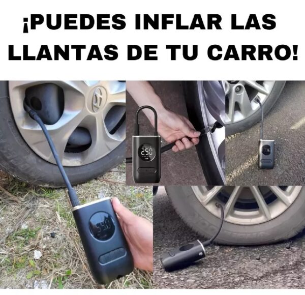 Mini Compresor Inalámbrico Portátil 150 PSI – Bomba de Aire Inteligente