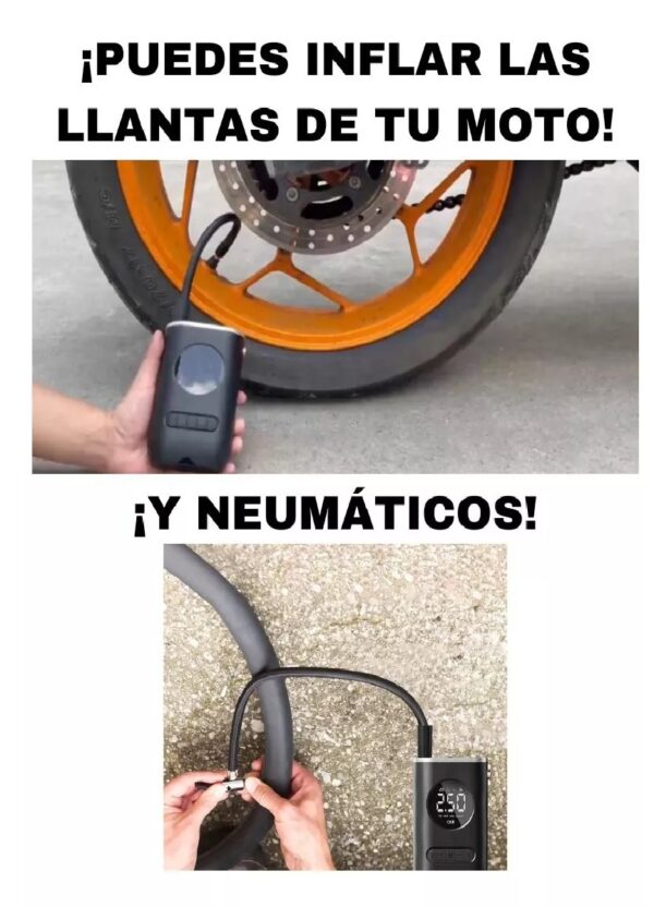Mini Compresor Inalámbrico Portátil 150 PSI – Bomba de Aire Inteligente