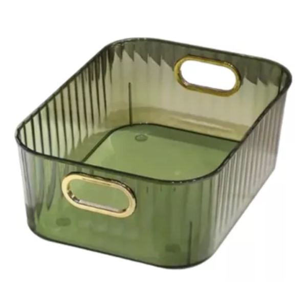 Caja Organizadora De Mesa Con Asas Para Cosméticos y Escritorio