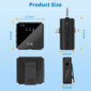 Kit X2 Micrófonos Solapa Inalámbricos Receptor 3 en 1 Premium
