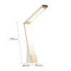 Lámpara De Escritorio LED Plegable Y Recargable USB Tipo C