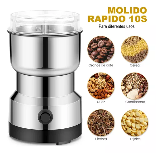 Molino Eléctrico De Café Y Especias 2 En Acero Inoxidable
