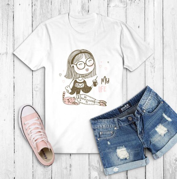 Camiseta Femenina Estampada Para Dama