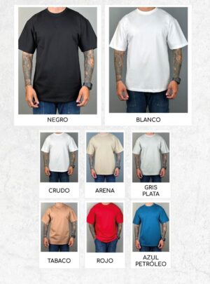 Camiseta Fit Oversize Para Hombre
