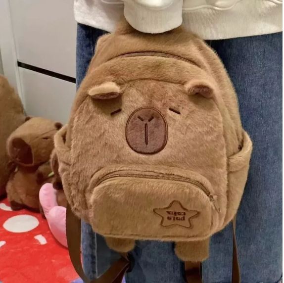 Mochila De Capibara Escolar Infantil