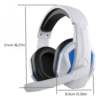 Diadema Ajustable Over-Ear Estilo P5 Para Consola, PC Y Celular
