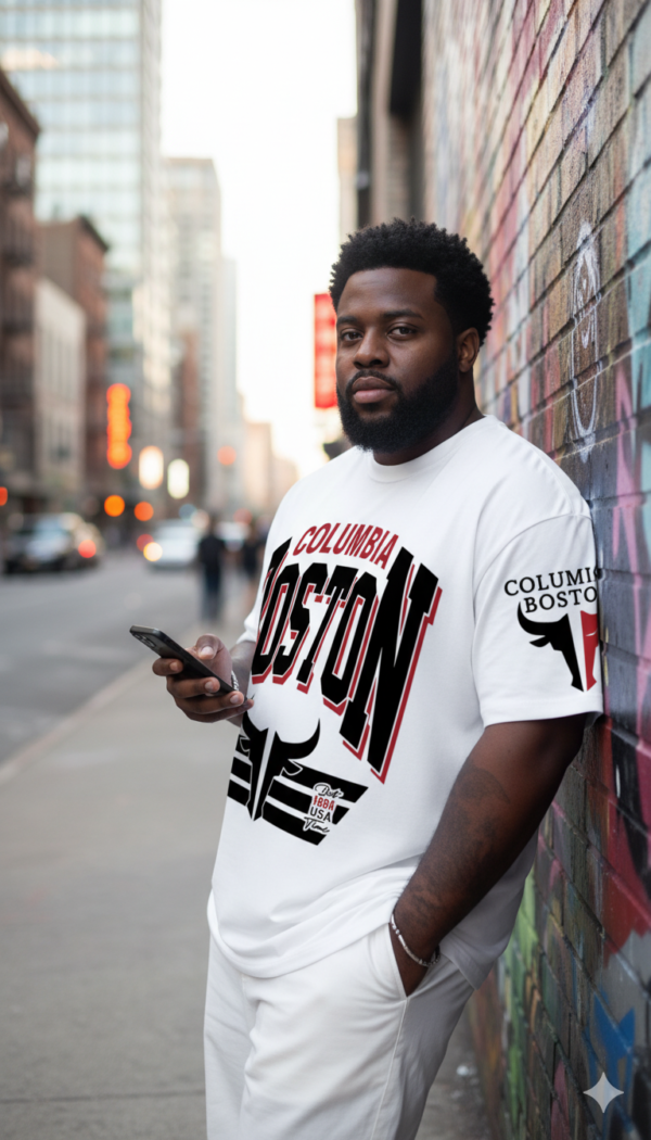 Camiseta Oversize Columbia Boston Para Hombre