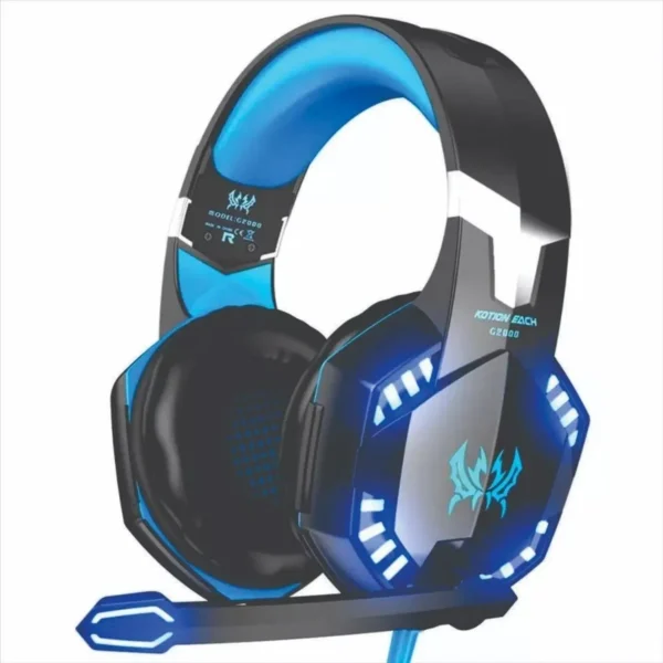 Diadema Audífonos Gamer G2000 Con Luces LED Y Micrófono