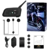 Intercomunicador Bluetooth Ejeas V6 Pro Para Casco | Comunicación Hasta 6 Pilotos e Impermeable
