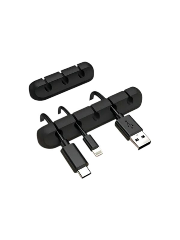 Organizador De Cable Mediano Adhesivo En Silicona