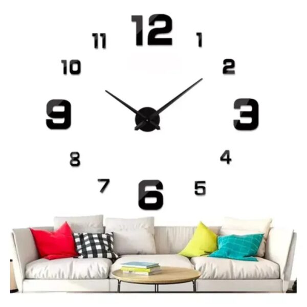 Reloj De Pared 3D Grande Ajustable De 70 cm a 100 cm