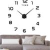 Reloj De Pared 3D Grande Ajustable De 70 cm a 100 cm