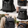 Bolso Temporada Escolar Cuero Vintage – Morral Amplio y Resistente