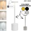 Lámpara LED De Mesa Táctil Recargable