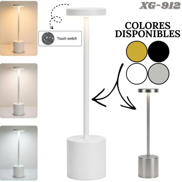 Lámpara LED De Mesa Táctil Recargable