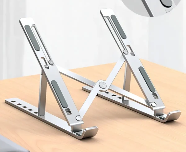 Soporte Notebook Plegable En Aluminio Con Altura Regulable