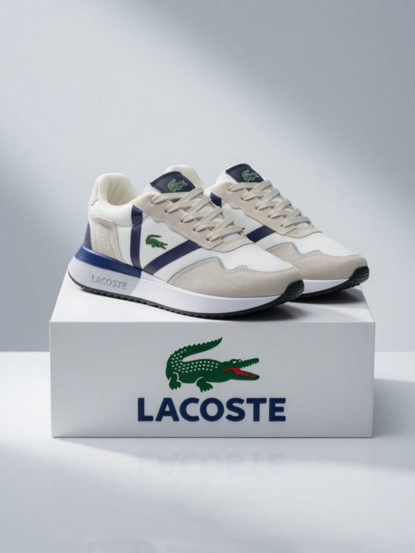 Tenis Casuales Lacoste Sah - Blanco/Azul
