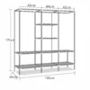 Closet Organizador De Ropa Armable XL 167 cm
