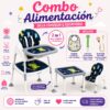 Combo De Alimentación 4 En 1 Silla Comedor Y Escritorio Para Bebé