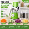 Molino Rallador Y Cortador De Verduras Y Frutas 3 En 1