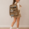Bolso Morral Capibara Con Pines Decorativos | Mochila Escolar Kawaii Multiusos