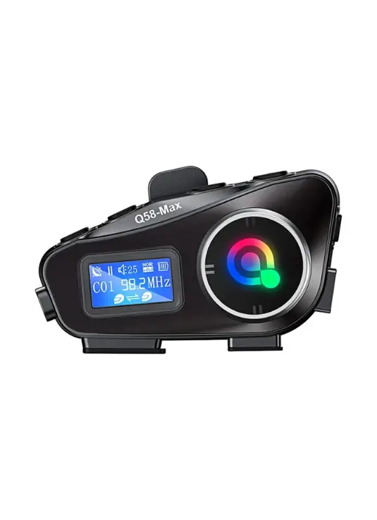 Intercomunicador Bluetooth Q58-Max Para Casco Moto con Pantalla LCD