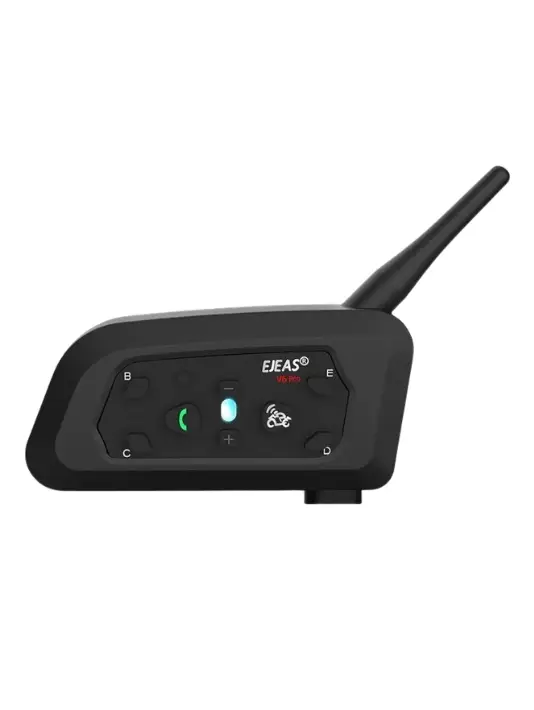 Intercomunicador Bluetooth Ejeas V6 Pro Para Casco | Comunicación Hasta 6 Pilotos e Impermeable