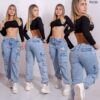 Pantalón Jean Cargo Jogger Urban Para Dama
