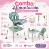 Combo De Alimentación 4 En 1 Silla Comedor Y Escritorio Para Bebé