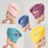 Toalla Turbante De Secado Rápido Para Cabello Con Diseños Animados
