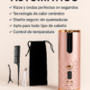 Rizador Inalámbrico Automático Para Cabello Con Pantalla Y Ajuste De Temperatura