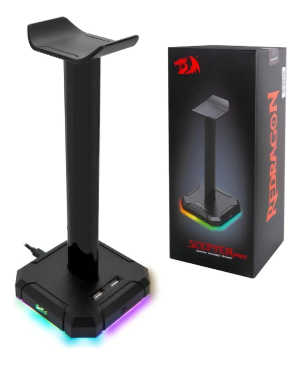 Base De Audífonos Gamer RGB Redragon Scepter