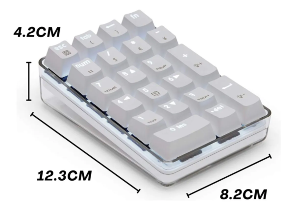 Teclado Numérico Mecánico Inalámbrico Para PC Y Laptop