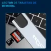 Hub Adaptador USB-C 8 En 1 En Aluminio Con HDMI 4K Y Puerto RJ45 Ethernet