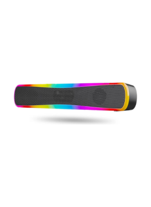 Parlante Inalámbrico Recargable Con Luces LED, Radio FM Y Entrada USB