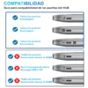 Hub Adaptador USB-C 8 En 1 En Aluminio Con HDMI 4K Y Puerto RJ45 Ethernet
